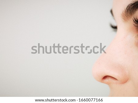 perfect nose detail macro close-up shot Royalty-Free Stock Photo #1660077166