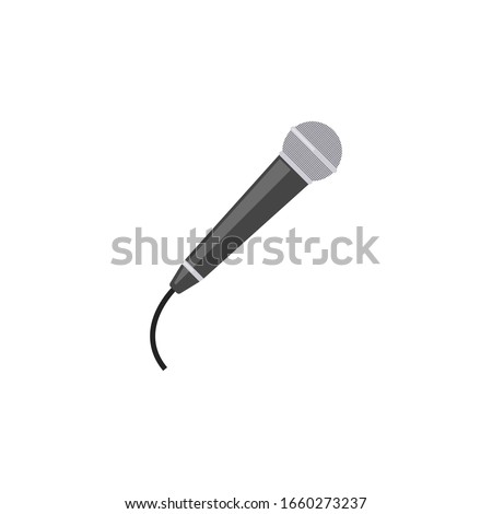 Microphone icon. Vector illustration. Isolated.