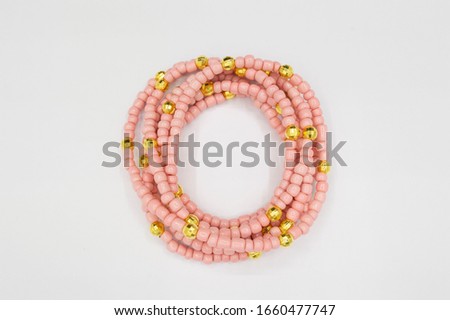 beads, beads for the waist, colored beads
