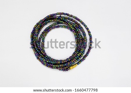 beads, beads for the waist, colored beads