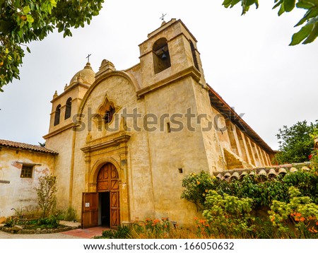 Church, Mission Carmel - Carmel, California Royalty-Free Stock Photo #166050632