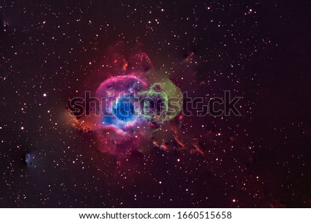 Beautiful cosmic nebula in deep space. Elements of this image were furnished by NASA.