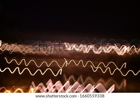 long exposure light streaks at night