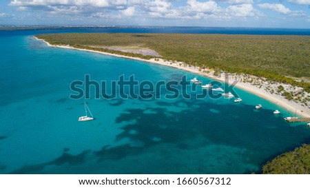 Isla Catalina is an island around 9km located east of Dominican Republic Royalty-Free Stock Photo #1660567312