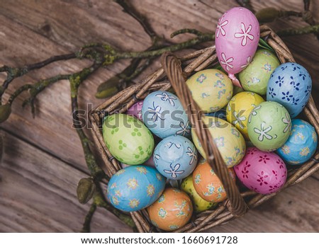 The beautiful Danish Easter decoration Royalty-Free Stock Photo #1660691728