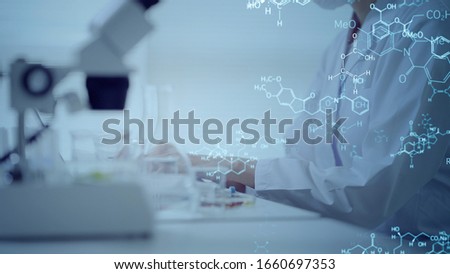 Science technology concept. Scientific examination. Scientist. Royalty-Free Stock Photo #1660697353