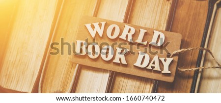 World Book Day. Book background. Selective focus Nature