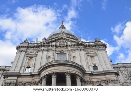 St Paul’s Cathedral in the historic city od London