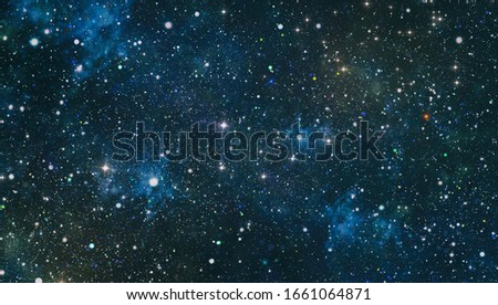 Space background with nebula and stars. Night Sky and Milky Way
