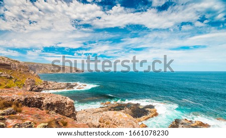 Picturesque view of rugged Kangaroo Island shoreline, South Australia