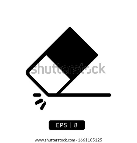 eraser icon vector illustration logo template for many purpose. Isolated on white background.