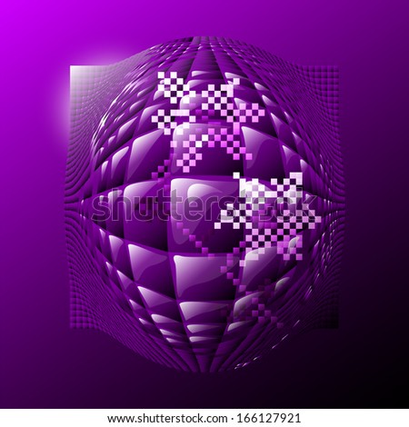 The abstract violet background. It is good as a decoration for text information or as an element for your own design