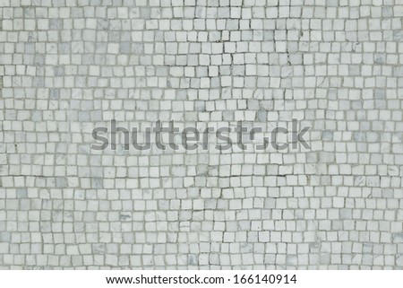 Floor tile mosaic of gray squares, construction Royalty-Free Stock Photo #166140914