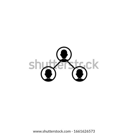 design People network social connection icon group communication vector template
