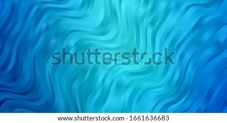 Light BLUE vector background with bows. Bright illustration with gradient circular arcs. Best design for your posters, banners.