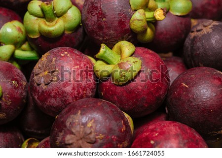 The Purple Mangosteen Natural Background