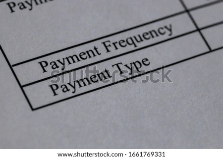 Macro photo of the paperwork for a financial agreement