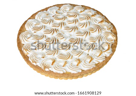 lemon meringue pie. sweet pleasures. geometric pattern