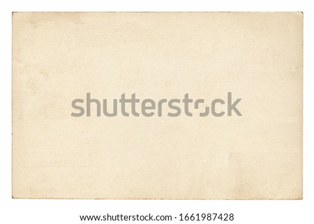 Vintage paper background isolated - clipping path included