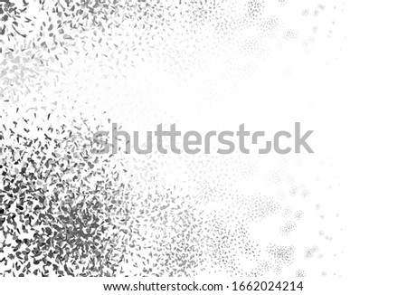 Light Gray vector abstract design with leaves. Blurred decorative design in Indian style with leaves. Brand new design for your business.
