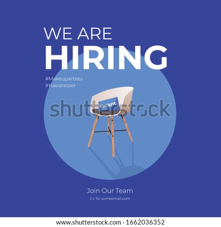 We Are Hiring Banner Post For SMM Royalty-Free Stock Photo #1662036352