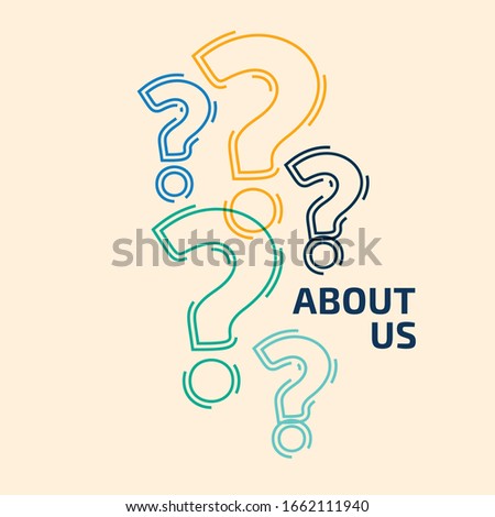 About us question mark who we are Royalty-Free Stock Photo #1662111940