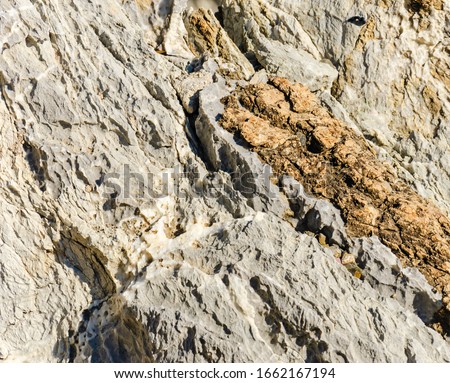 A Cross section of rock
