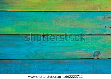 background wooden structure, bright green