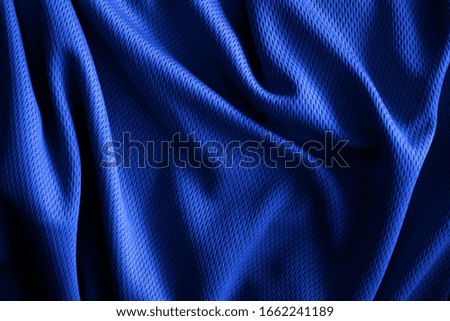 Close up background of blue fabric or fabric texture use for web design and wallpaper background