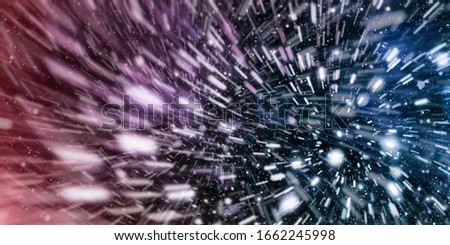 Cosmic pattern with soft blur on dark background, suitable for desktop wallpaper or for creative graphic design.