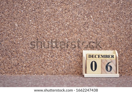 December 6, Empty gravel background. 