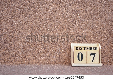 December 7, Empty gravel background. 