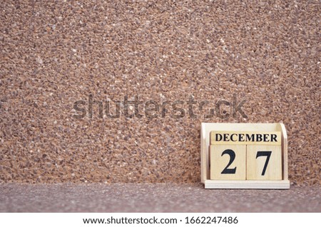 December 27, Empty gravel background. 