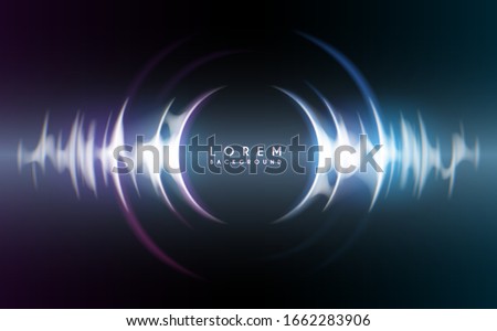 Abstract color sound waves background Royalty-Free Stock Photo #1662283906