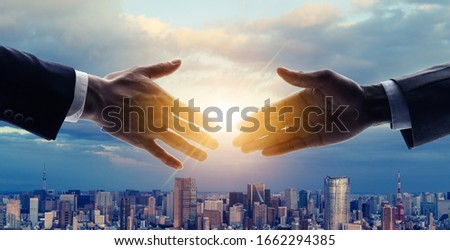 Success of business concept. Shaking hands. Human relationship.