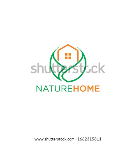 home nature logo for company and individual