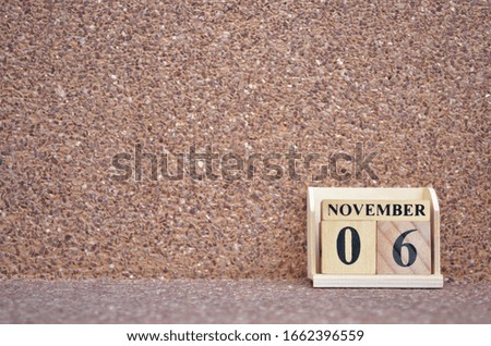 November 6, Empty gravel background. 