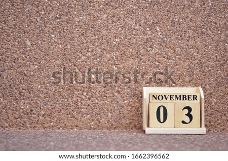 November 3, Empty gravel background. 