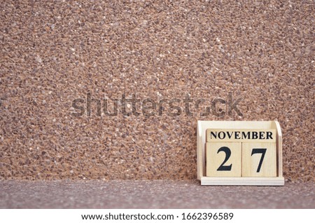 November 27, Empty gravel background. 