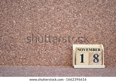 November 18, Empty gravel background. 