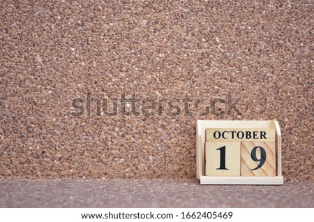 October 19, Empty gravel background. 