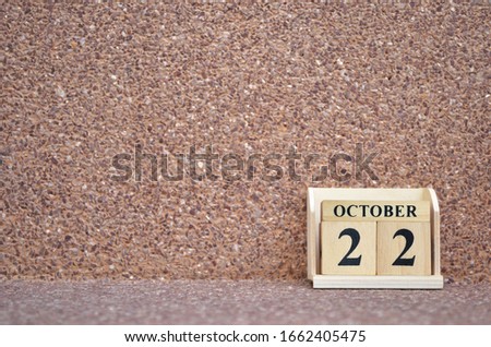 October 22, Empty gravel background. 