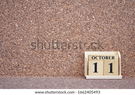 October 11, Empty gravel background. 