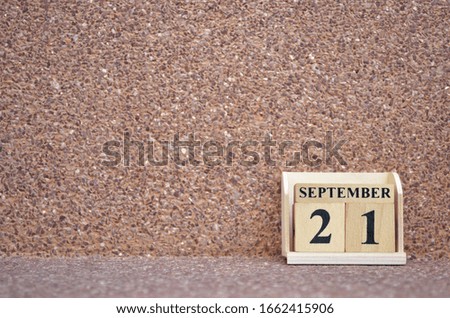 September 21, Empty gravel background. 