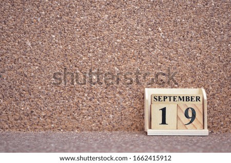 September 19, Empty gravel background. 