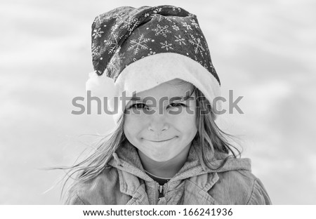 boy and snow black and white photography