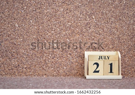July 21, Empty gravel background. 