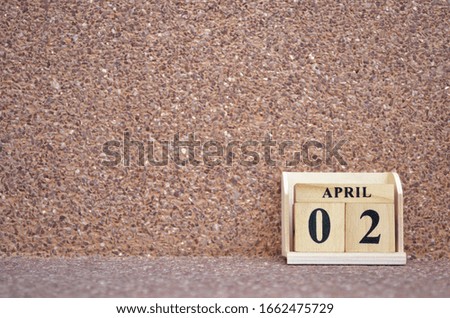 April 2, Empty gravel background. 