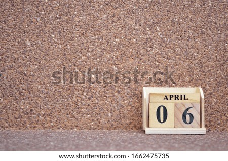 April 6, Empty gravel background. 