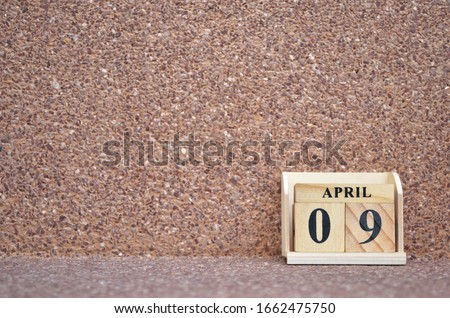 April 9, Empty gravel background. 